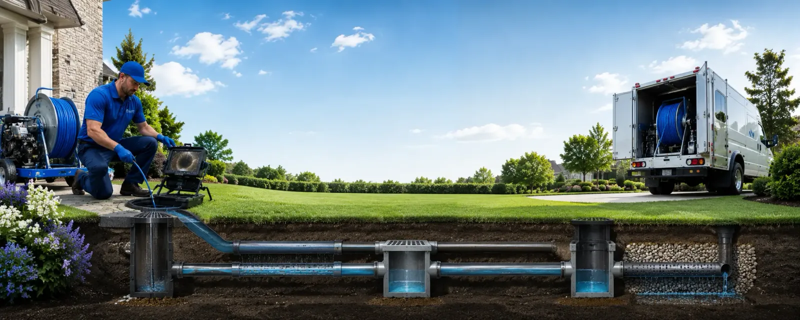 Outdoor drain cleaning information for Philpot, KY